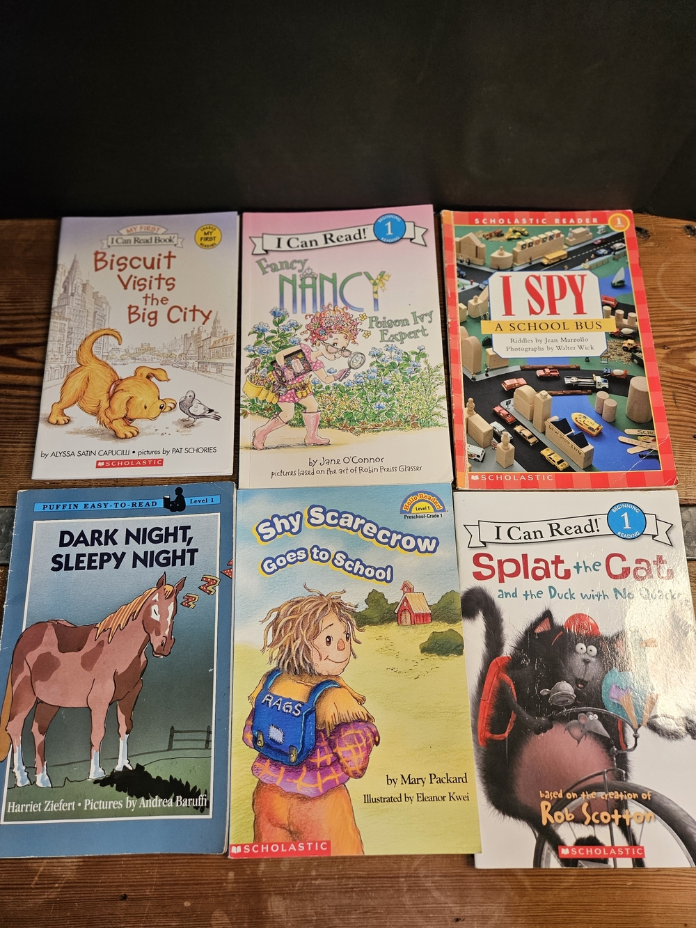 Set of 6 Scholastic & Kids Picture Books - Level 1 Readers